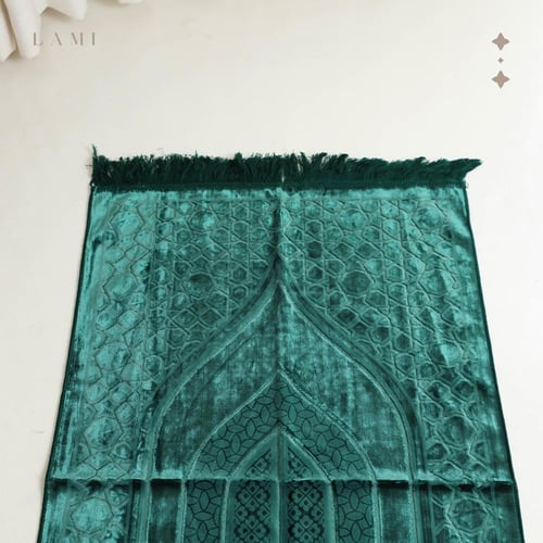 سجادة صلاة حرير - زيتي