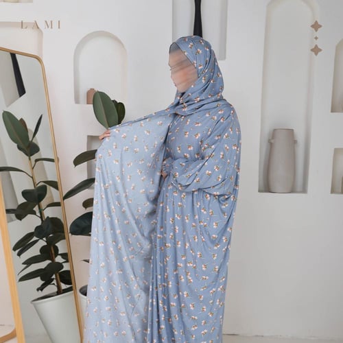 شرشف صلاة مشجر رمادي