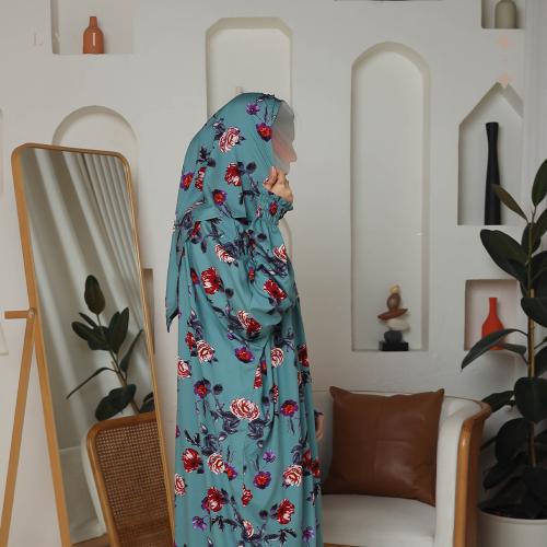 شرشف صلاة مشجر تركواز