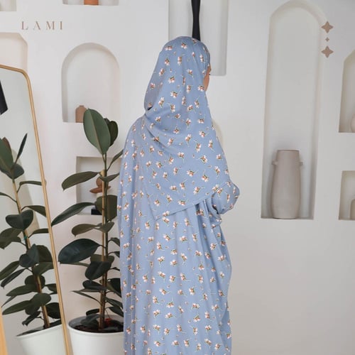 شرشف صلاة مشجر رمادي