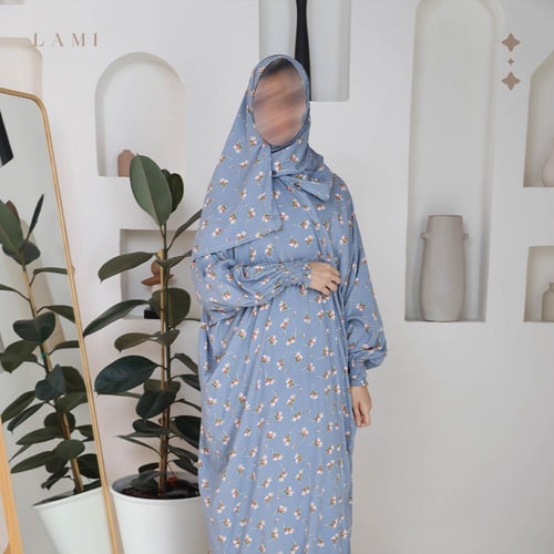 شرشف صلاة مشجر رمادي