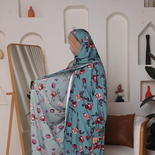 شرشف صلاة مشجر تركواز