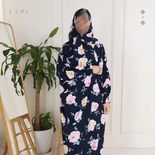 شرشف صلاة مشجر - كحلي