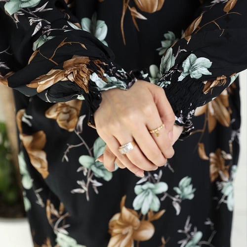 شرشف صلاة مشجر - اسود