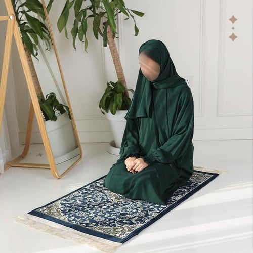 طقم شرشف صلاة - زيتي