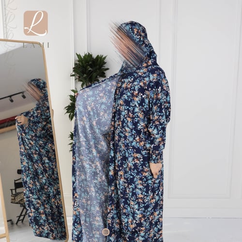 شرشف صلاة مشجر كحلي