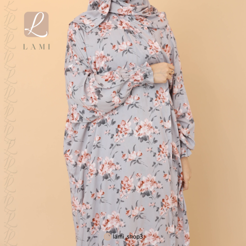 شرشف صلاة مشجر رمادي