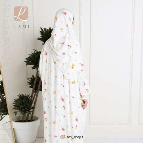 شرشف صلاة مشجر ابيض