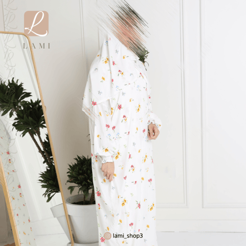 شرشف صلاة مشجر ابيض