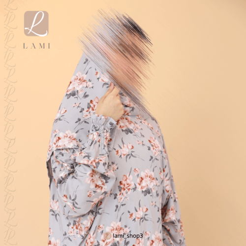 شرشف صلاة مشجر رمادي