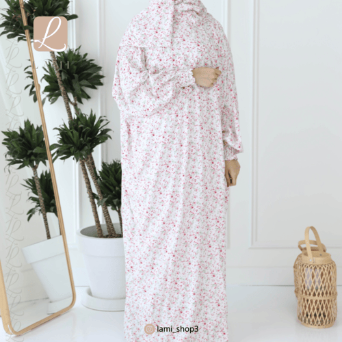 شرشف صلاة مشجر ابيض