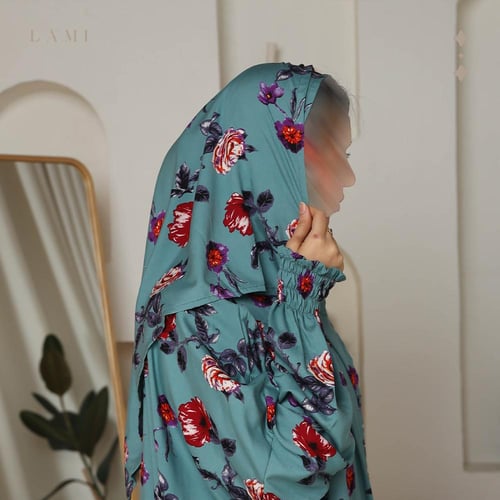 شرشف صلاة مشجر تركواز