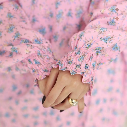 شرشف صلاة مشجر وردي