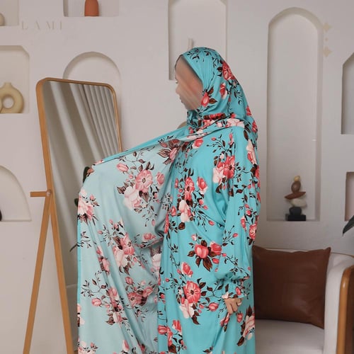 شرشف صلاة مشجر تركواز