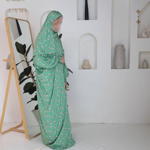 طقم صلاة زهرة الياسمين اخضر