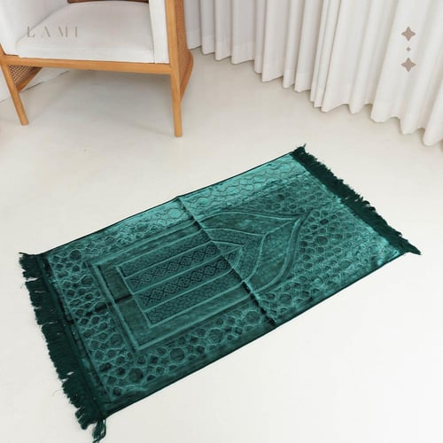 سجادة صلاة حرير - زيتي