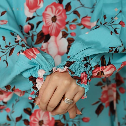 شرشف صلاة مشجر تركواز