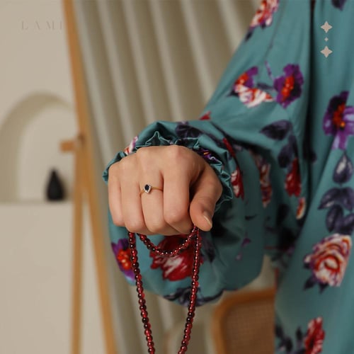 شرشف صلاة مشجر تركواز