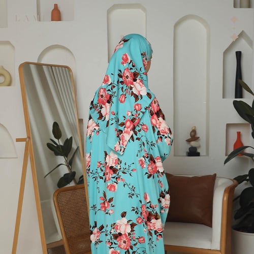 شرشف صلاة مشجر تركواز