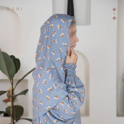 شرشف صلاة مشجر رمادي