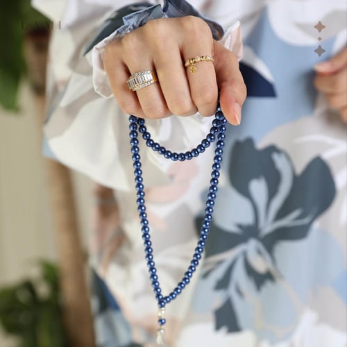 شرشف صلاة مشجر - كحلي