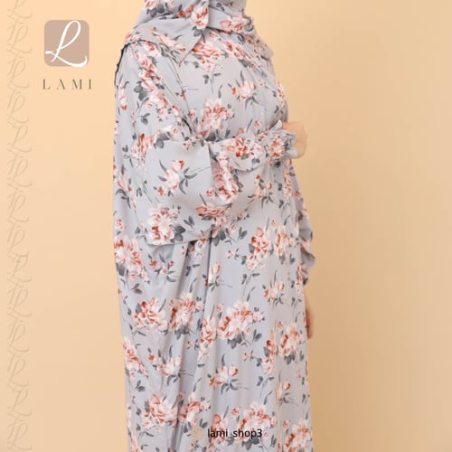 شرشف صلاة مشجر رمادي