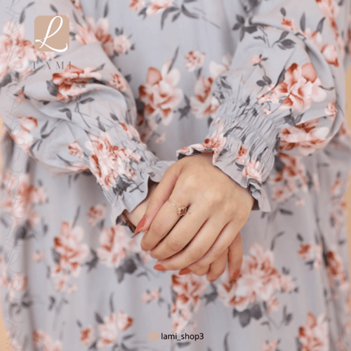 شرشف صلاة مشجر رمادي