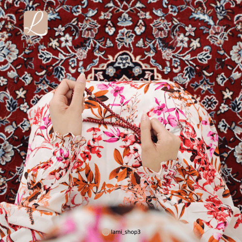 شرشف صلاة مشجر احمر