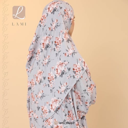 شرشف صلاة مشجر رمادي