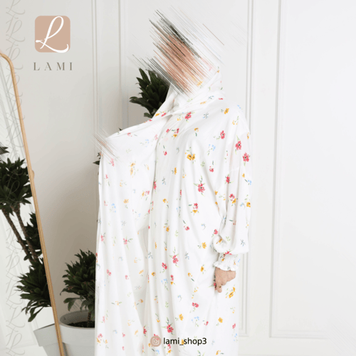 شرشف صلاة مشجر ابيض