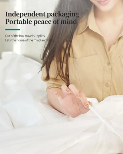 طقم لحاف وشرشف سرير شخصين للاستخدام مرة واحدة – 4...