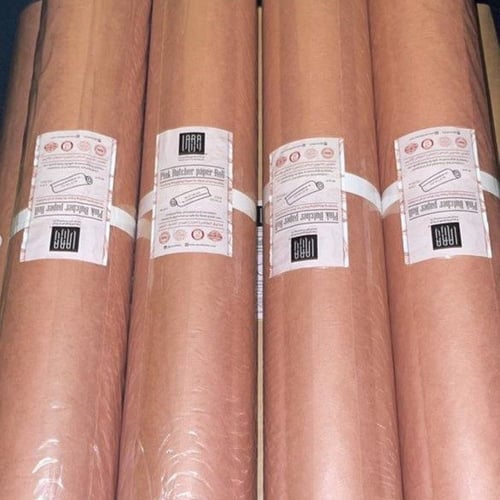 لفة ورق الجزار الوردي 53.34 متر