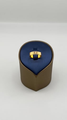 دبلة ذهب صافي تصميم إيطالي