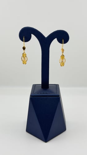 حلق ذهب تصميم بحريني عيار 21