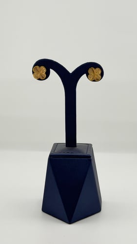 حلق الورده ذهب صافي