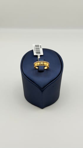 خاتم ذهب تصميم الماس عيار 21