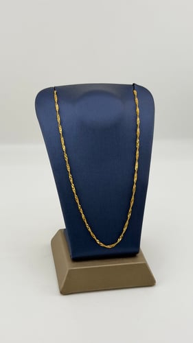 سلسال ذهب تصميم مجدول ثقيل عيار 21