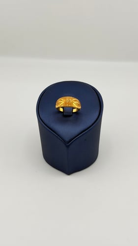 خاتم ذهب تصميم بحريني عيار 21