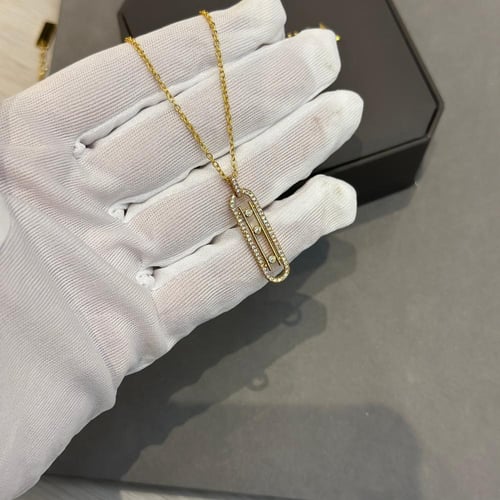 سلسال ميسيكا شكل طولي فاخر بكريستال