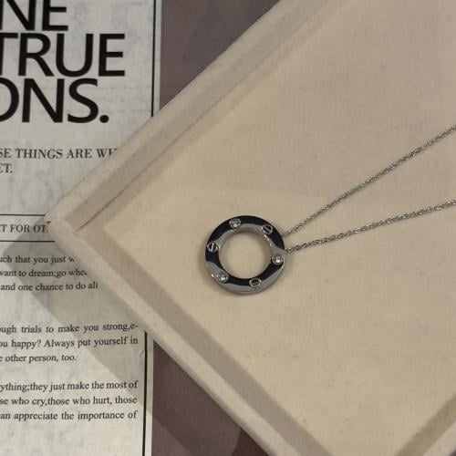 سلسال كارتير Love فضي مع الكريستال