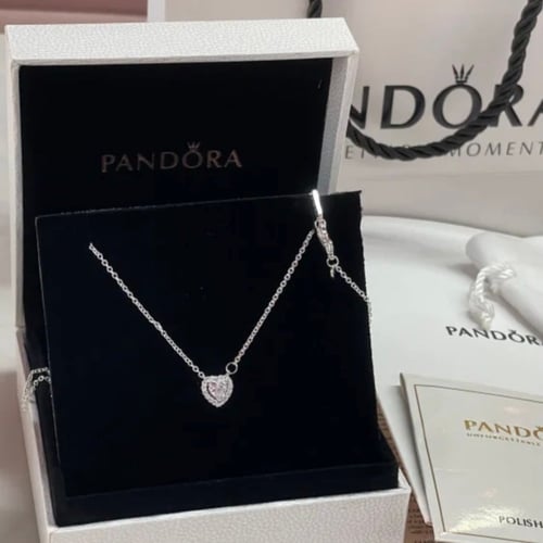 سلسال باندورا قلب كريستالي