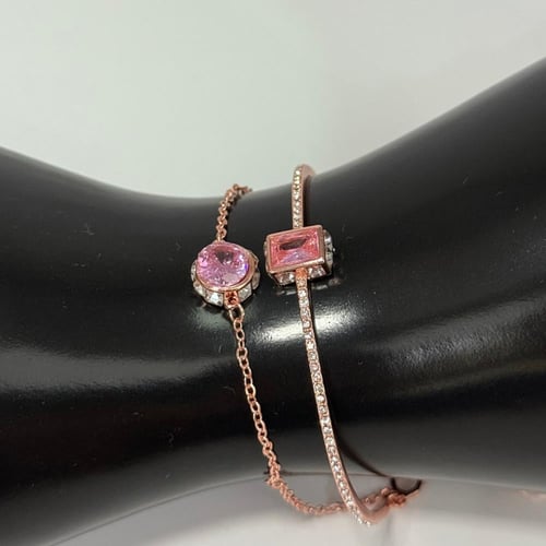 سوار سواروفسكي روز قولد بفصوص الشكل الجديد