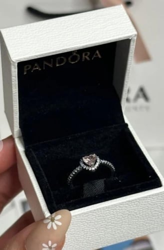 خاتم باندورا قلب وردي