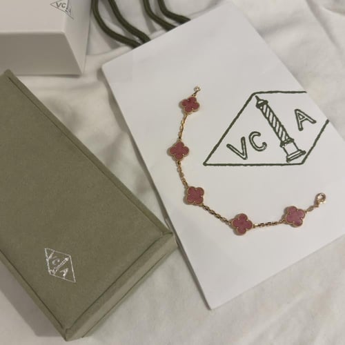 سوار فان كليف روز وردي وردات كبيره