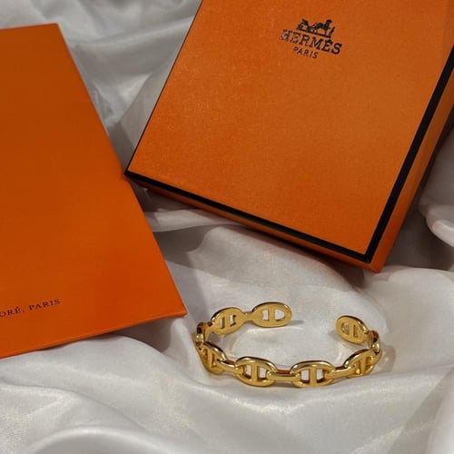 سوارة هيرمز ذهبي مقاس حر