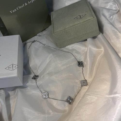 سلسال فان كليف فضي فصوص ٥ وردات