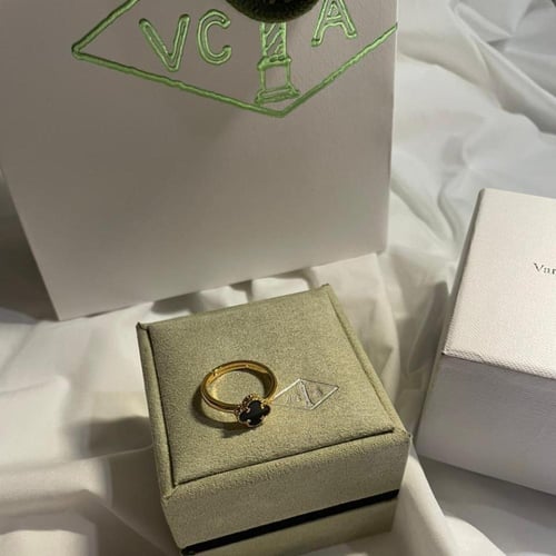 خاتم فان كليف اسود فري سايز