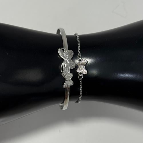 سوار فضة فراشات