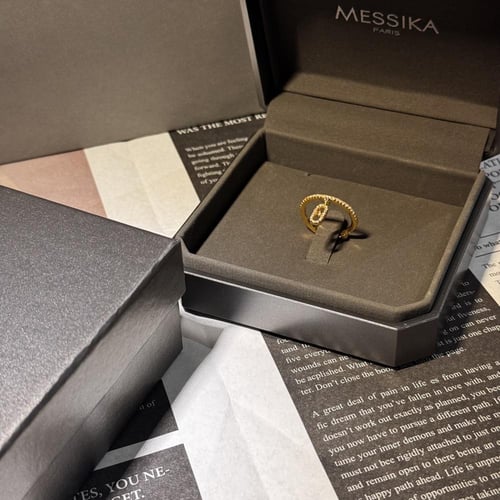 خاتم ميسيكا الجديد لون ذهبي (مقاس حر)