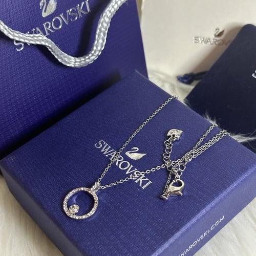 سلسال سواروفسكي متدلي دائري